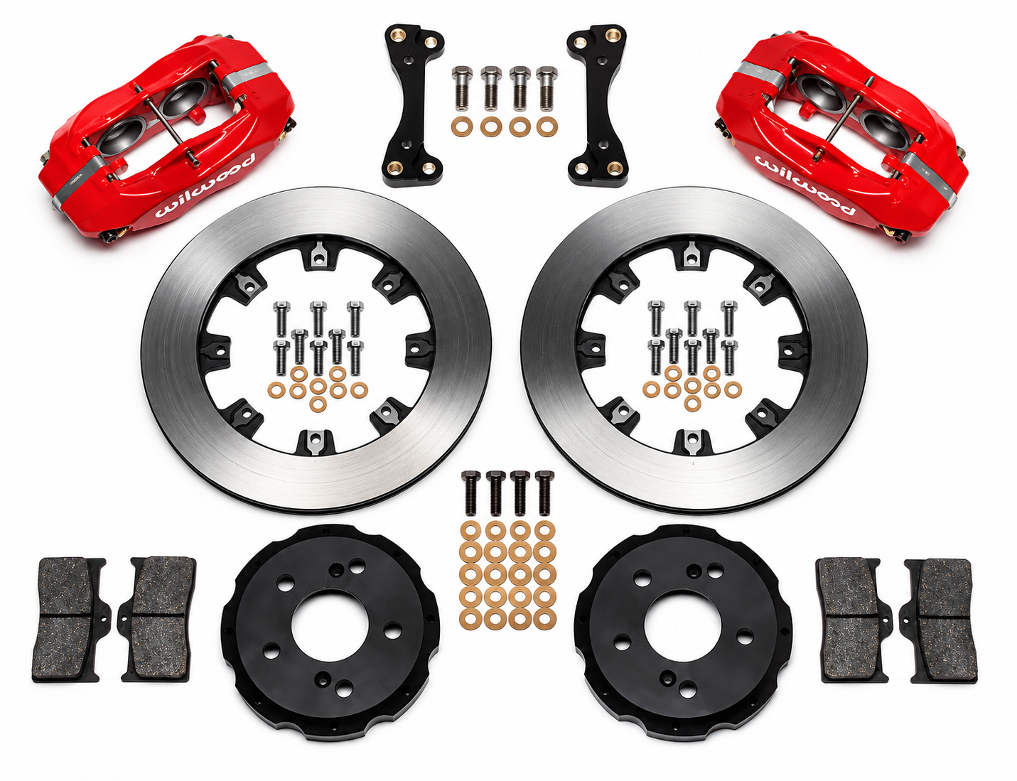 Wilwood 02-06 RSX Type-S Red Caliper Plain Rotor 4 Piston Dynalite Front BBK